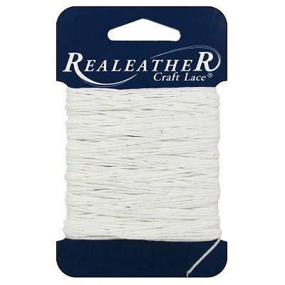 Realeather Waxed Thread - 25 yards White - The Merri Artist - merriartist.com