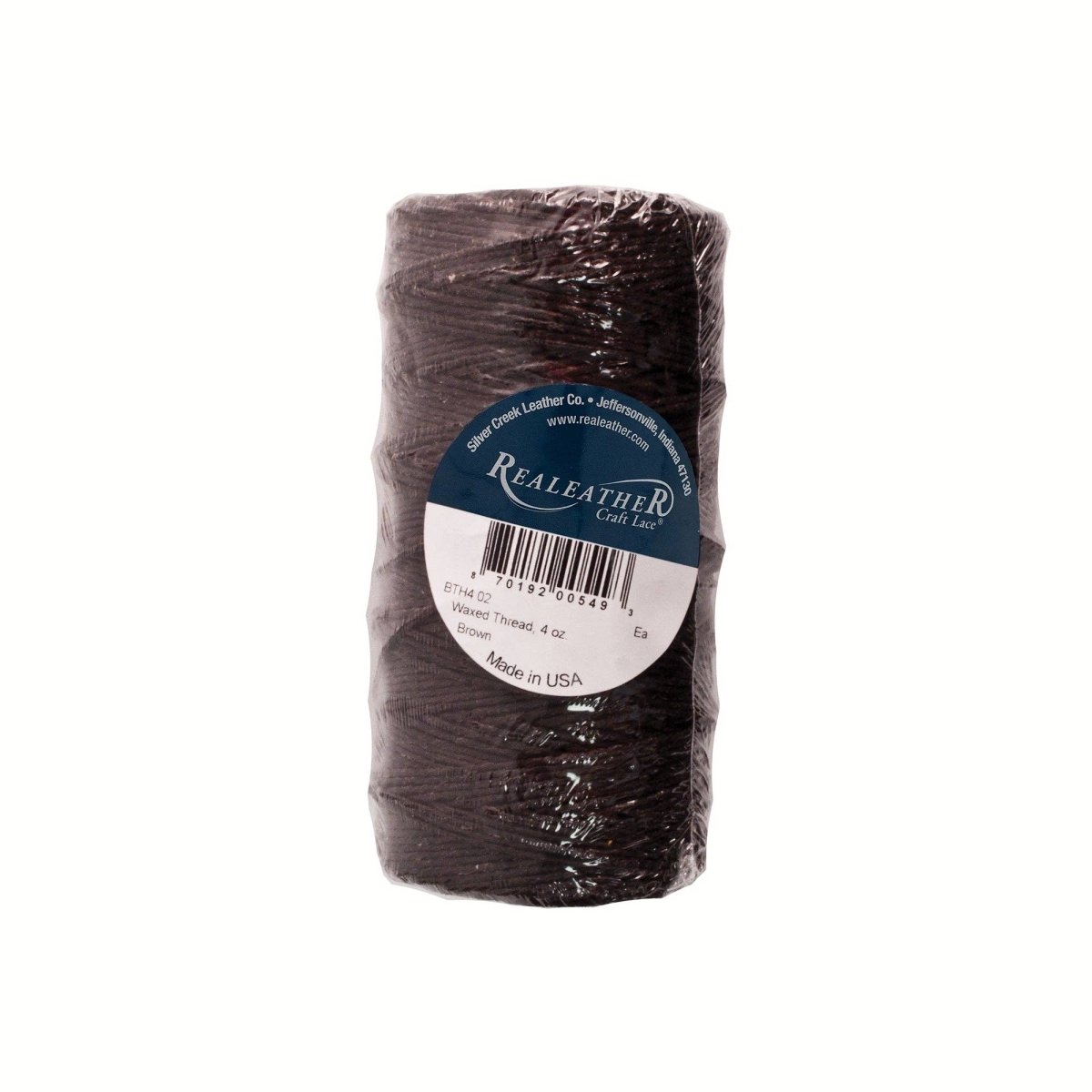 Realeather - Waxed Thread, 4 oz - Brown - The Merri Artist - merriartist.com