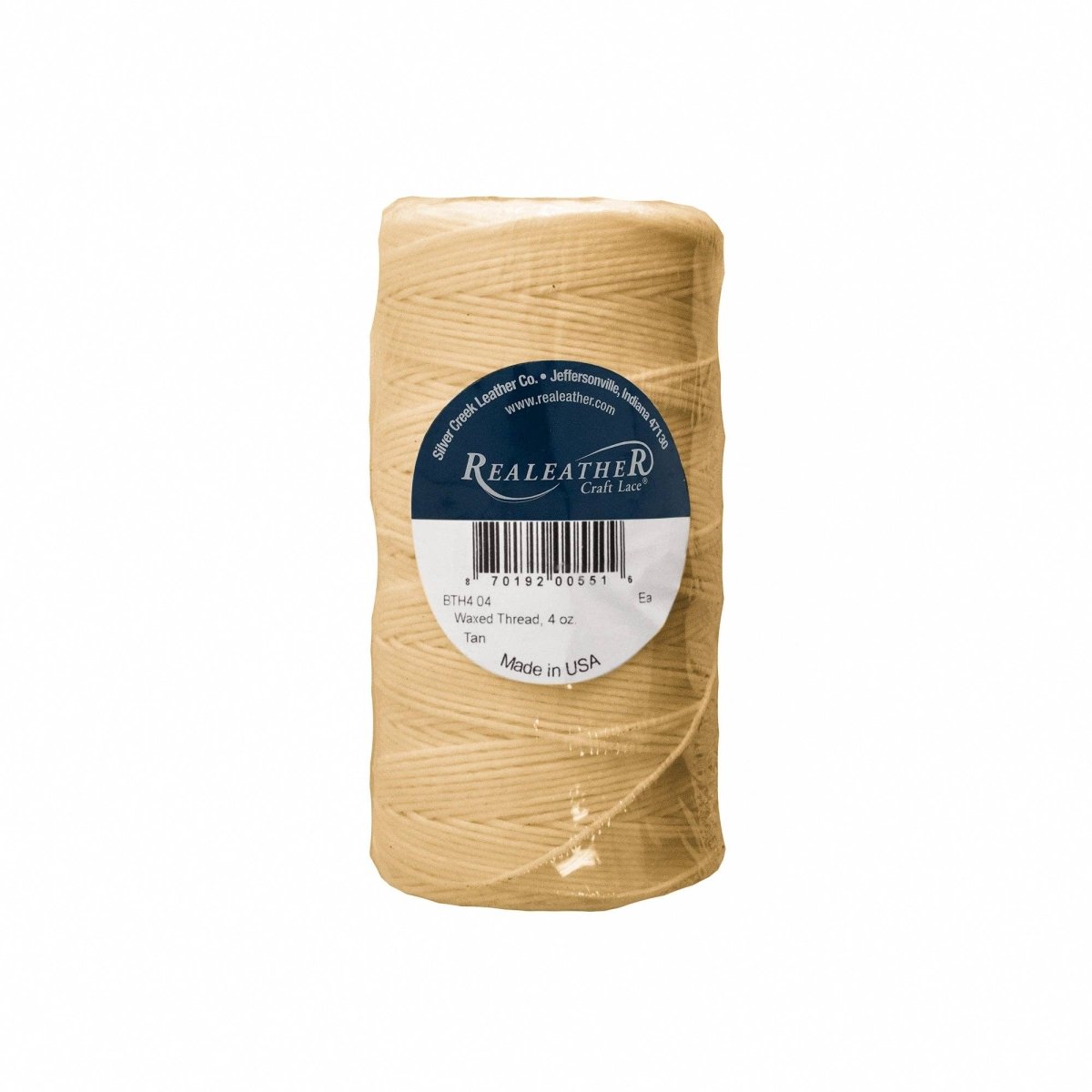 Realeather - Waxed Thread, 4 oz - Tan - The Merri Artist - merriartist.com