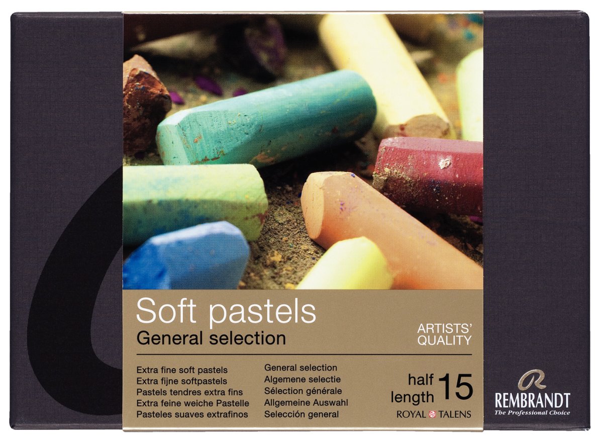 Rembrandt Artists Pastel Starter Set of 15 half Sticks - The Merri Artist - merriartist.com