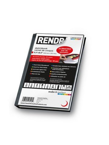 RENDR Hardcover Sketchbook 5.5x8.5 inch - The Merri Artist - merriartist.com