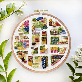 Rosanna Diggs Embroidery - August in the Garden - Advanced Embroidery Kit - The Merri Artist - merriartist.com