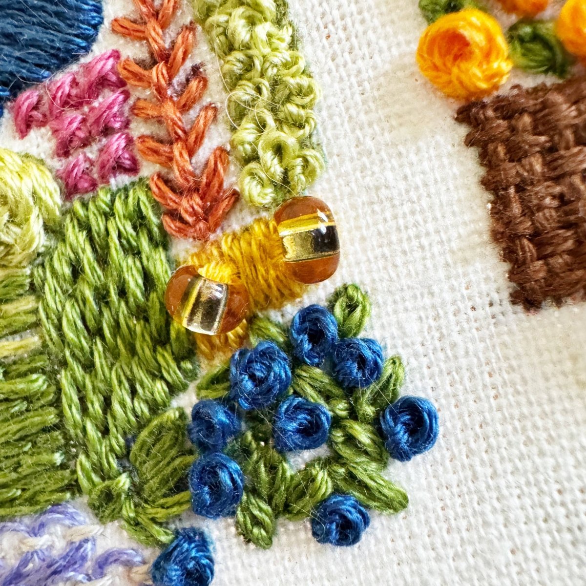 Rosanna Diggs Embroidery - August in the Garden - Advanced Embroidery Kit - The Merri Artist - merriartist.com