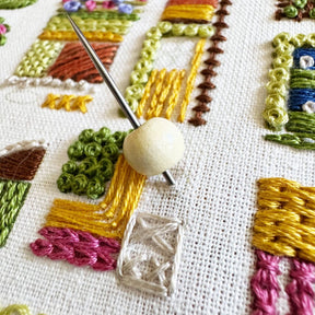 Rosanna Diggs Embroidery - August in the Garden - Advanced Embroidery Kit - The Merri Artist - merriartist.com