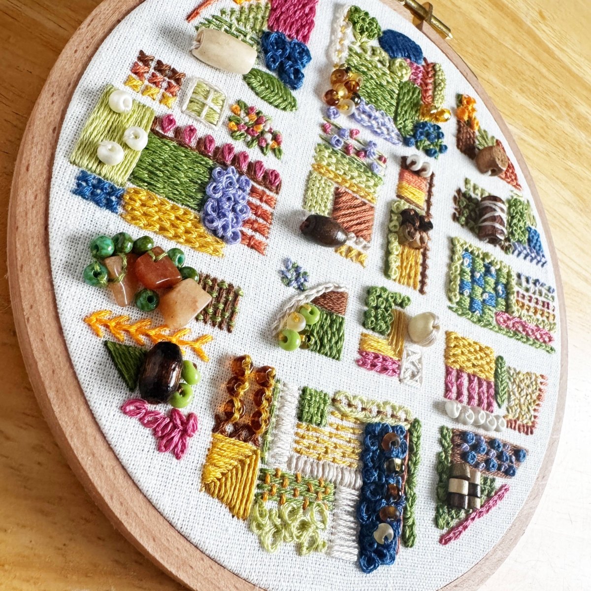 Rosanna Diggs Embroidery - August in the Garden - Advanced Embroidery Kit - The Merri Artist - merriartist.com