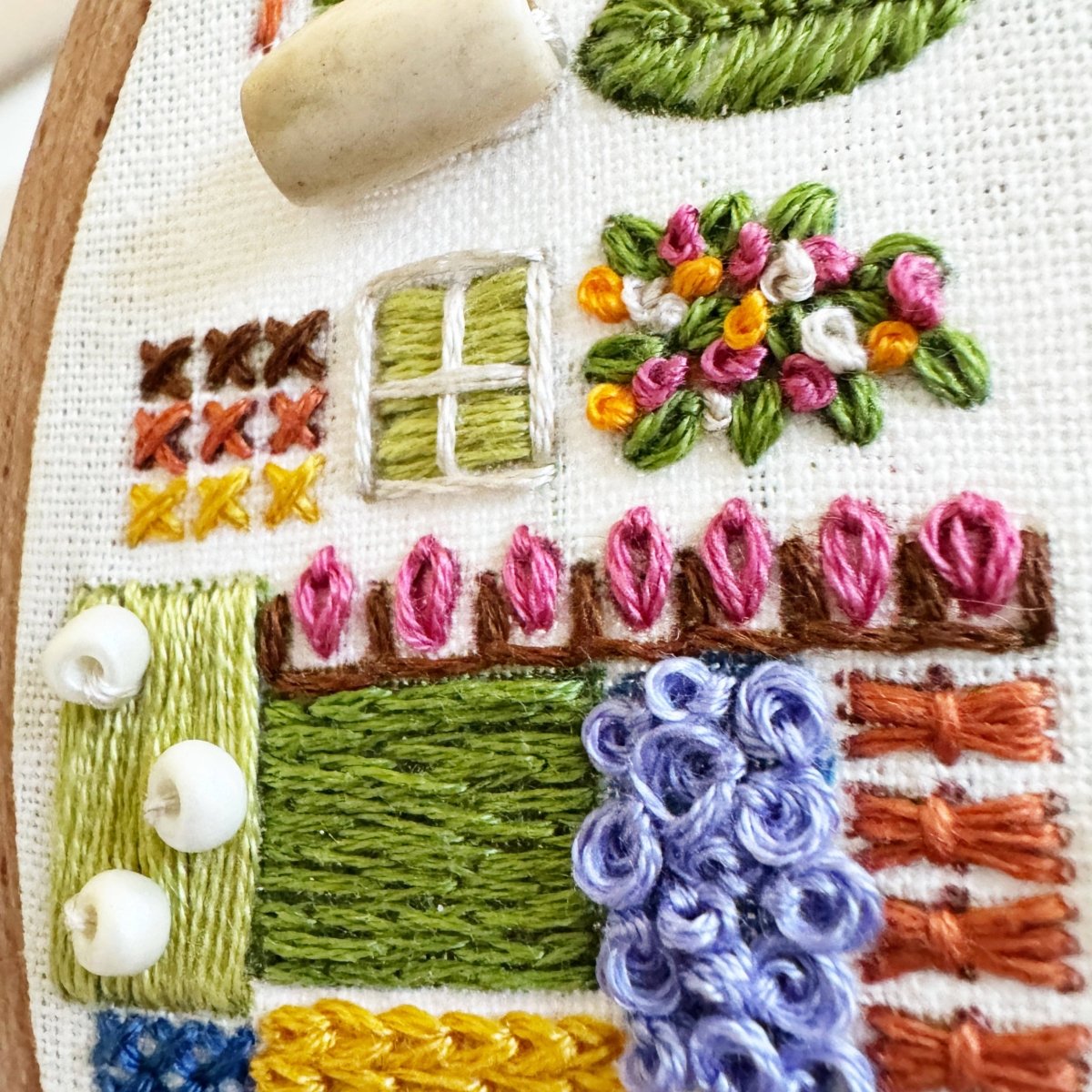 Rosanna Diggs Embroidery - August in the Garden - Advanced Embroidery Kit - The Merri Artist - merriartist.com