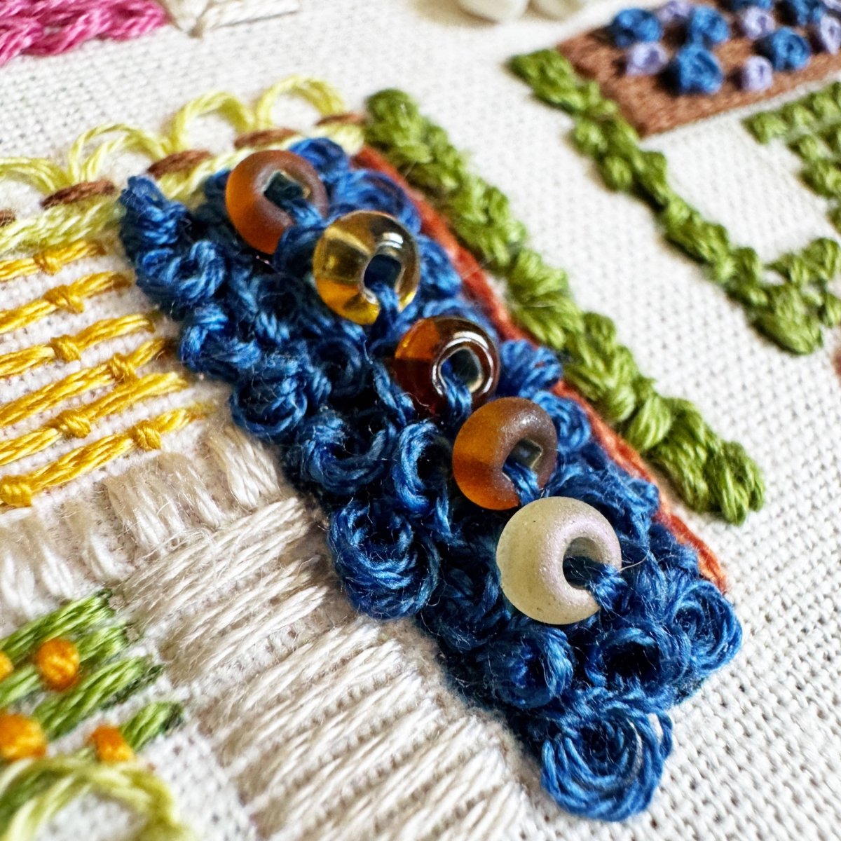 Rosanna Diggs Embroidery - August in the Garden - Advanced Embroidery Kit - The Merri Artist - merriartist.com