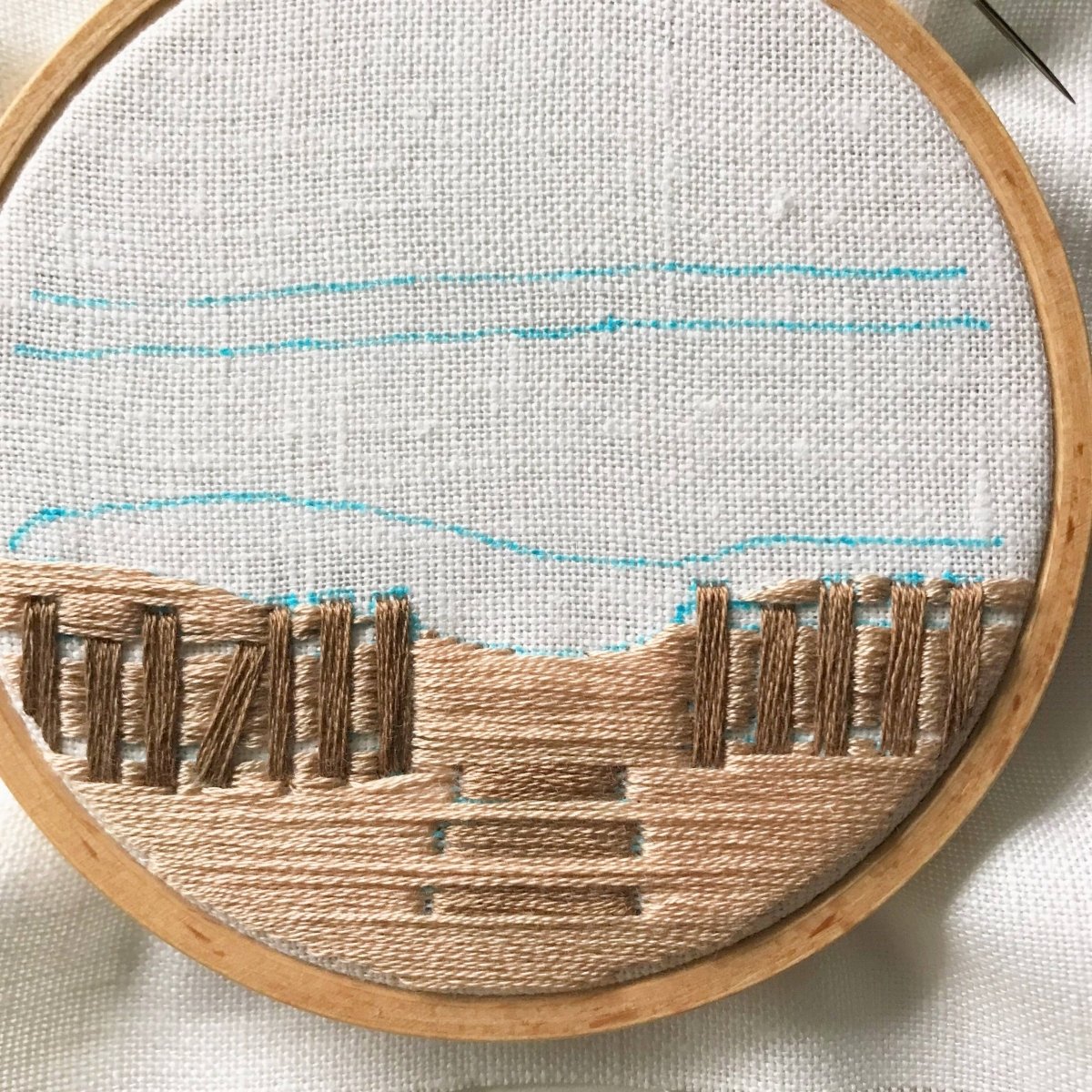 Rosanna Diggs Embroidery - Day at the Beach Modern Embroidery Kit - The Merri Artist - merriartist.com
