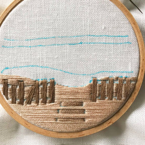 Rosanna Diggs Embroidery - Day at the Beach Modern Embroidery Kit - The Merri Artist - merriartist.com