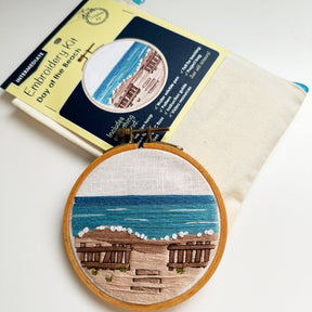Rosanna Diggs Embroidery - Day at the Beach Modern Embroidery Kit - The Merri Artist - merriartist.com