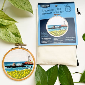 Rosanna Diggs Embroidery - Lighthouse By the Bay Modern Hand Embroidery Kit - The Merri Artist - merriartist.com