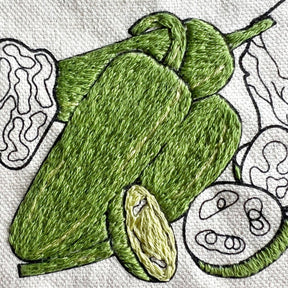 Rosanna Diggs Embroidery - Meet Me at the Market Tote Bag Embroidery Kit - The Merri Artist - merriartist.com