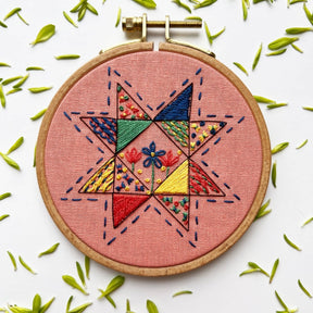 Rosanna Diggs Embroidery - Seeing Starflowers Embroidery Kit for Beginners - The Merri Artist - merriartist.com