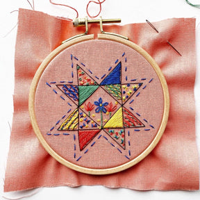 Rosanna Diggs Embroidery - Seeing Starflowers Embroidery Kit for Beginners - The Merri Artist - merriartist.com