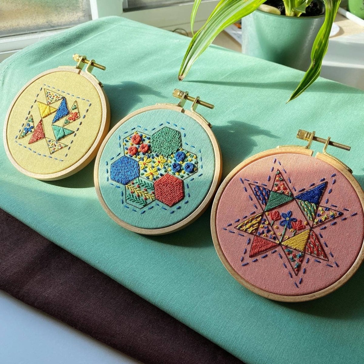 Rosanna Diggs Embroidery - Seeing Starflowers Embroidery Kit for Beginners - The Merri Artist - merriartist.com