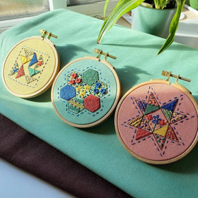 Rosanna Diggs Embroidery - Seeing Starflowers Embroidery Kit for Beginners - The Merri Artist - merriartist.com