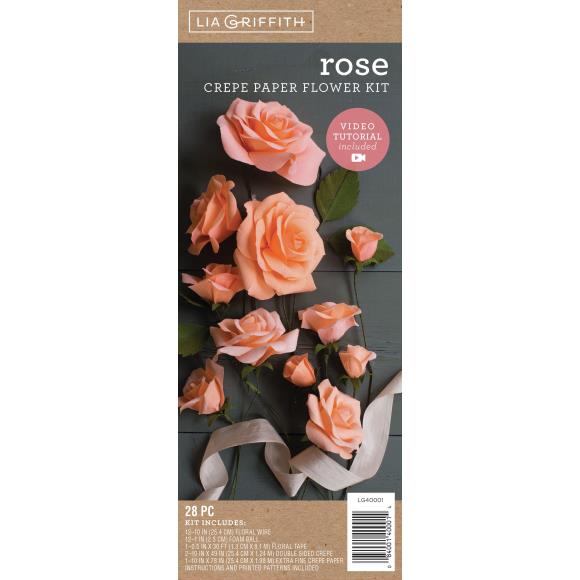 Roses - Lia Griffith Flower Crepe Kit - The Merri Artist - merriartist.com