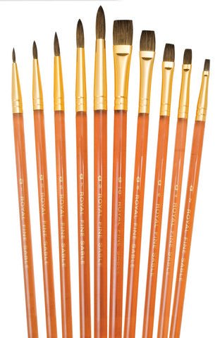 Royal Brush Super Value Pack - 10 Piece Natural Hair Brush Set - The Merri Artist - merriartist.com