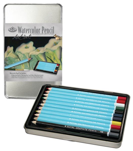 Royal Brush Watercolor Pencil Small Tin Set - 12 Pieces - The Merri Artist - merriartist.com