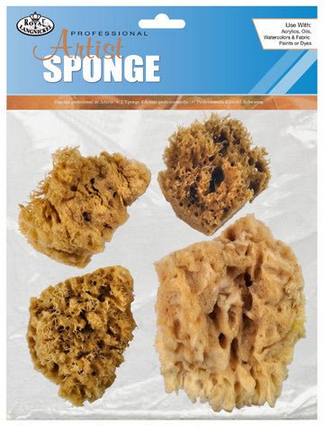 Royal Natural Sea Sponge Set - 4 Wool Sponges - The Merri Artist - merriartist.com