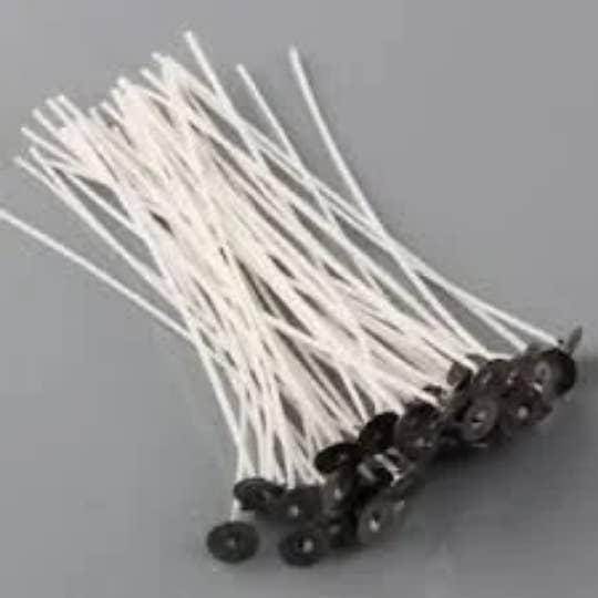 R&W RRD37 Pre - Tabbed Candle Wicks 7" (for medium containers, 2.5" - 3") Pack of 50 - The Merri Artist - merriartist.com
