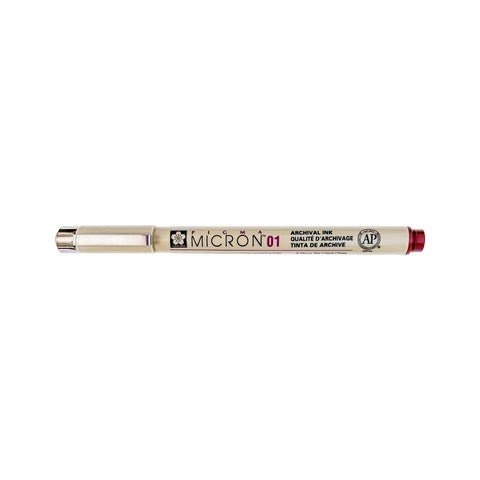 Sakura Micron 01 Pen 0.25MM - Burgundy - The Merri Artist - merriartist.com