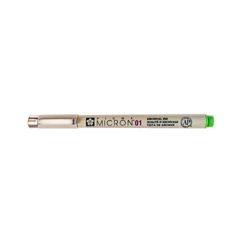 Sakura Micron 01 Pen 0.25MM - Fresh Green - The Merri Artist - merriartist.com