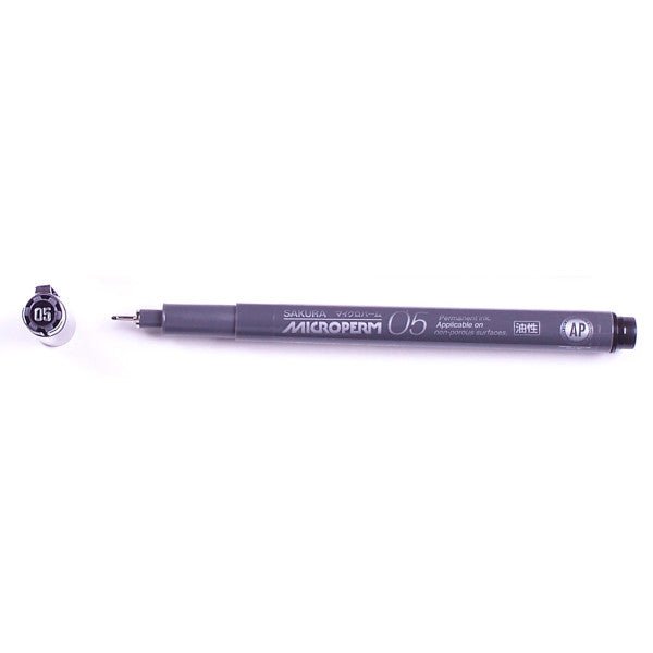 Sakura Microperm Pen 0.45mm - Black - The Merri Artist - merriartist.com