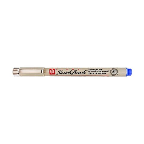 Sakura PIGMA Sketch Brush Pen - Blue - The Merri Artist - merriartist.com