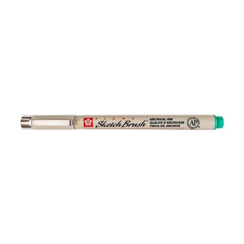 Sakura PIGMA Sketch Brush Pen - Green - The Merri Artist - merriartist.com