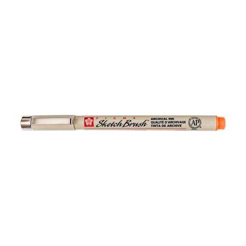 Sakura PIGMA Sketch Brush Pen - Orange - The Merri Artist - merriartist.com