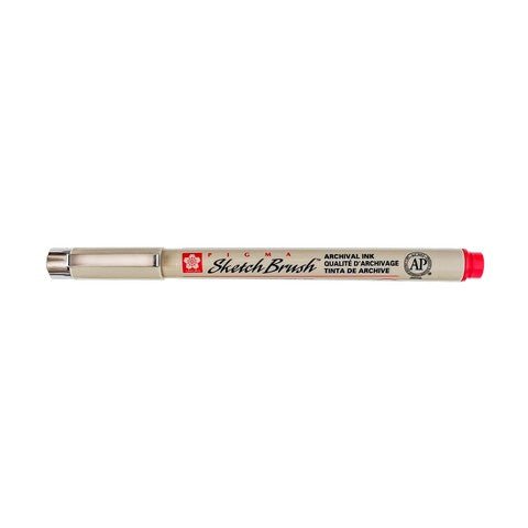 Sakura PIGMA Sketch Brush Pen - Red - The Merri Artist - merriartist.com