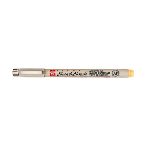 Sakura PIGMA Sketch Brush Pen - Yellow - The Merri Artist - merriartist.com