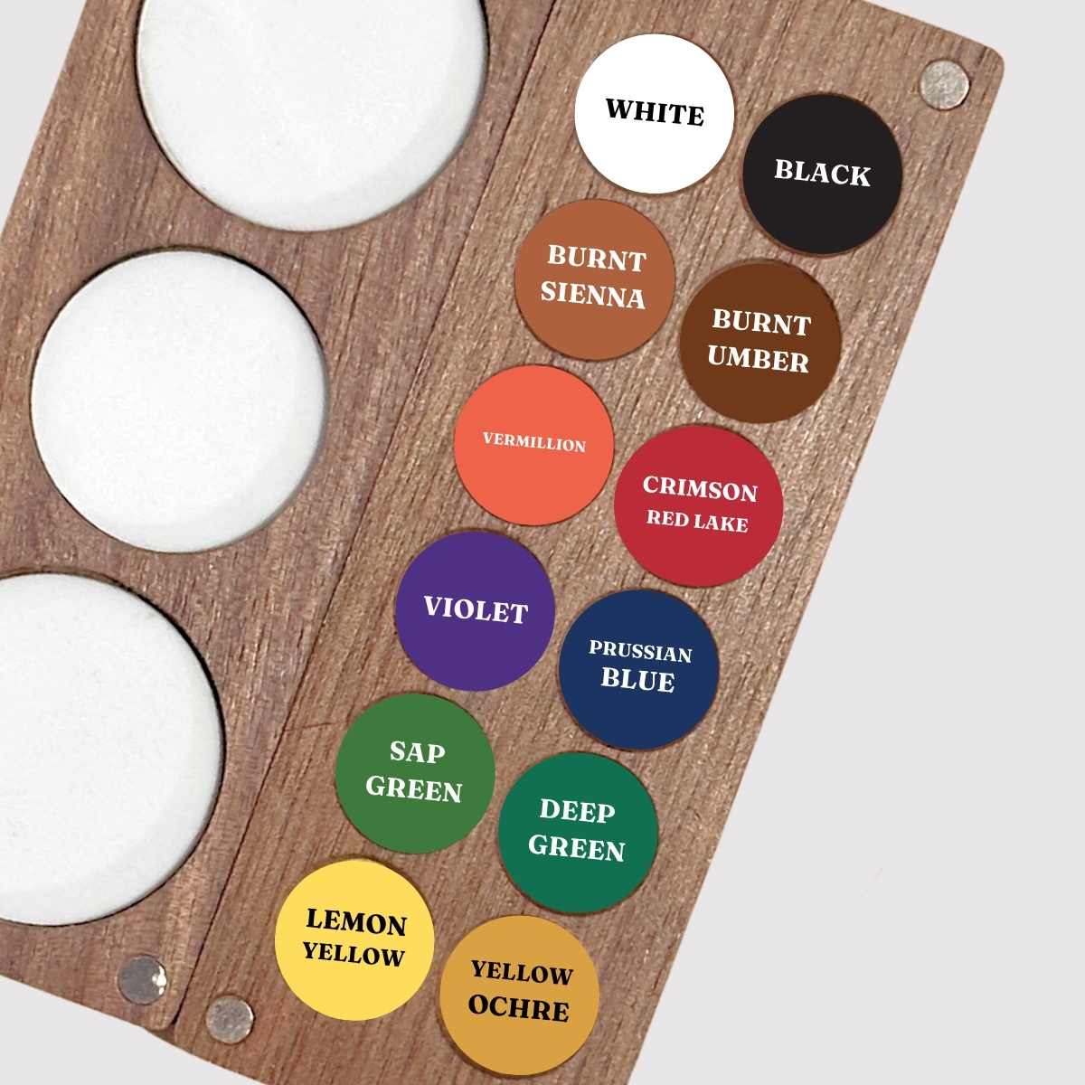 Sarah Ruth Frey - 12 - Pan Travel Watercolor Palette - Filled (12 Colors) - The Merri Artist - merriartist.com