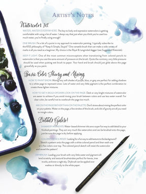 Schiffer Publishing - Kristy's Winter Cutting Garden: A Watercoloring Book - The Merri Artist - merriartist.com