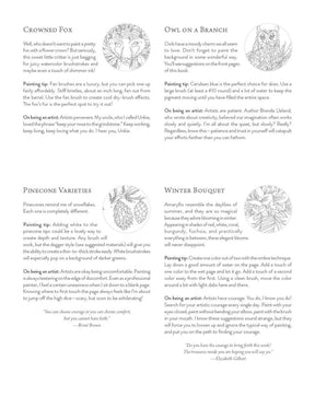 Schiffer Publishing - Kristy's Winter Cutting Garden: A Watercoloring Book - The Merri Artist - merriartist.com