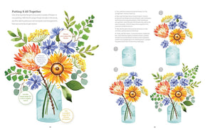 Schiffer Publishing - Watercolor the Easy Way Flowers - The Merri Artist - merriartist.com