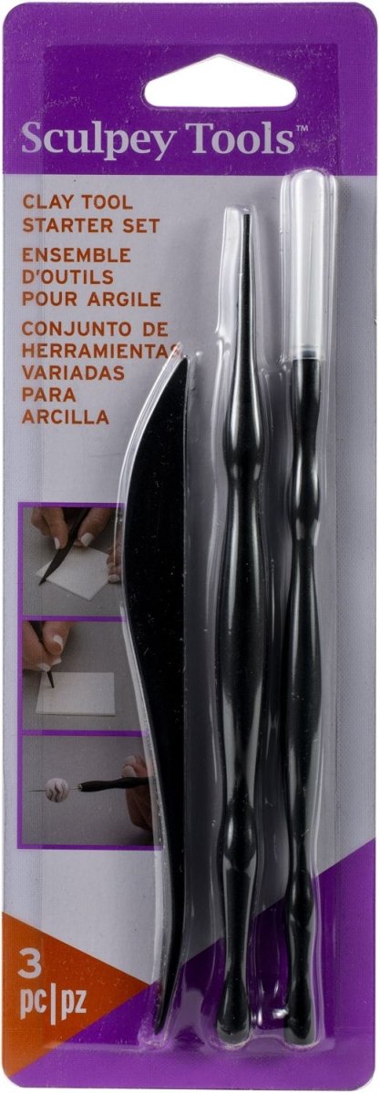 Sculpey 3 - Piece Clay Tool Starter Set - The Merri Artist - merriartist.com