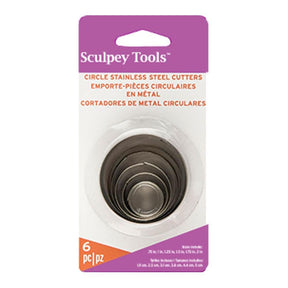 Sculpey Premo Graduated Cutter Set - 6 Cutters - Circles - The Merri Artist - merriartist.com