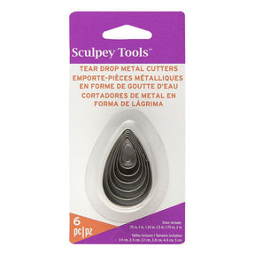 Sculpey Premo Graduated Cutter Set - 6 Cutters - Tear Drops - The Merri Artist - merriartist.com