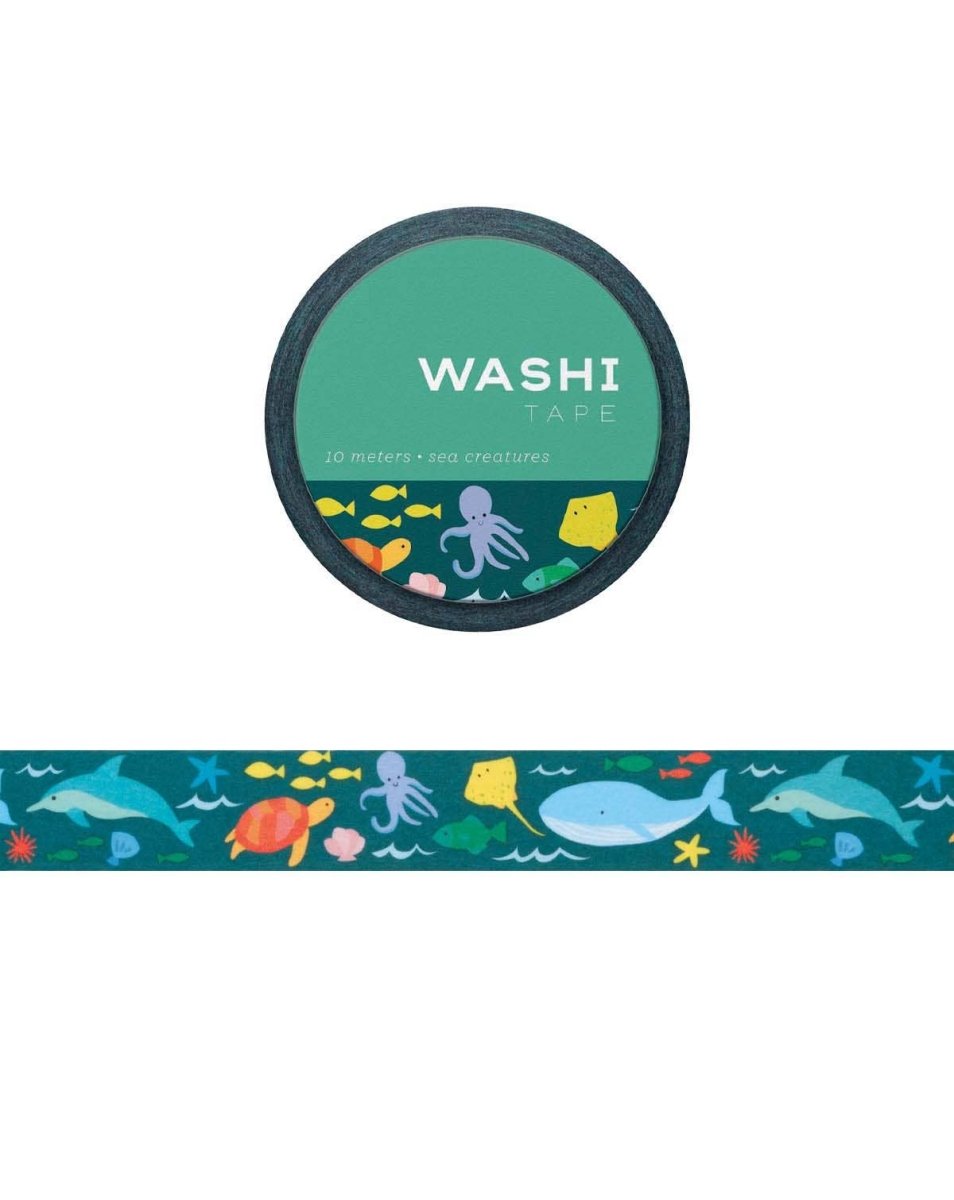 Sea Creatures Washi Tape - The Merri Artist - merriartist.com