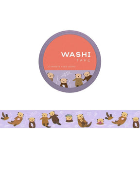 Sea Otters Washi Tape - The Merri Artist - merriartist.com