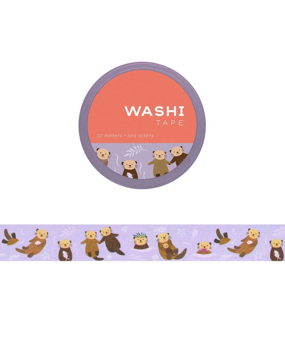 Sea Otters Washi Tape - The Merri Artist - merriartist.com