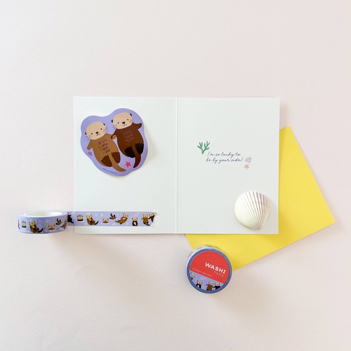 Sea Otters Washi Tape - The Merri Artist - merriartist.com