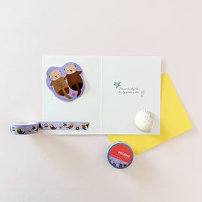 Sea Otters Washi Tape - The Merri Artist - merriartist.com