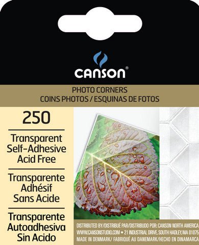 Self - Adhesive Clear Photo Corners and Squares - Pack of 250 - The Merri Artist - merriartist.com