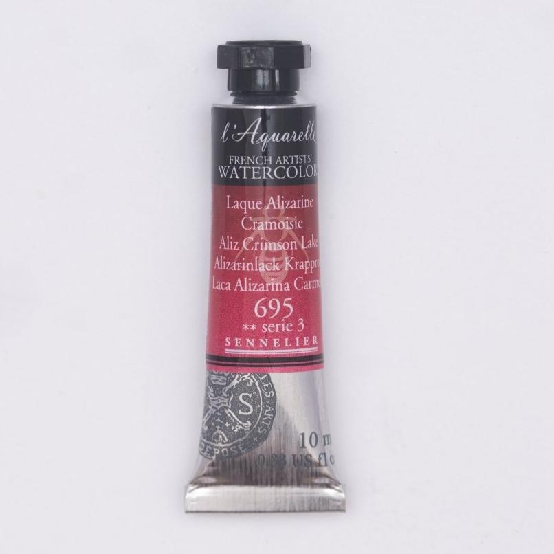 Sennelier French Artists Watercolor - 10ml Tube - Alizarin Crimson Lake - The Merri Artist - merriartist.com