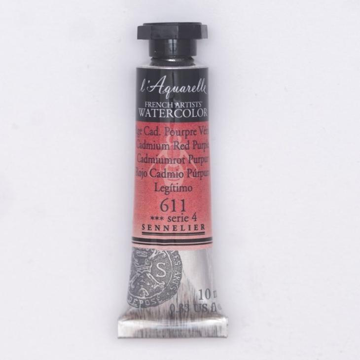 Sennelier French Artists Watercolor - 10ml Tube - Cadmium Red Purple S4 - The Merri Artist - merriartist.com