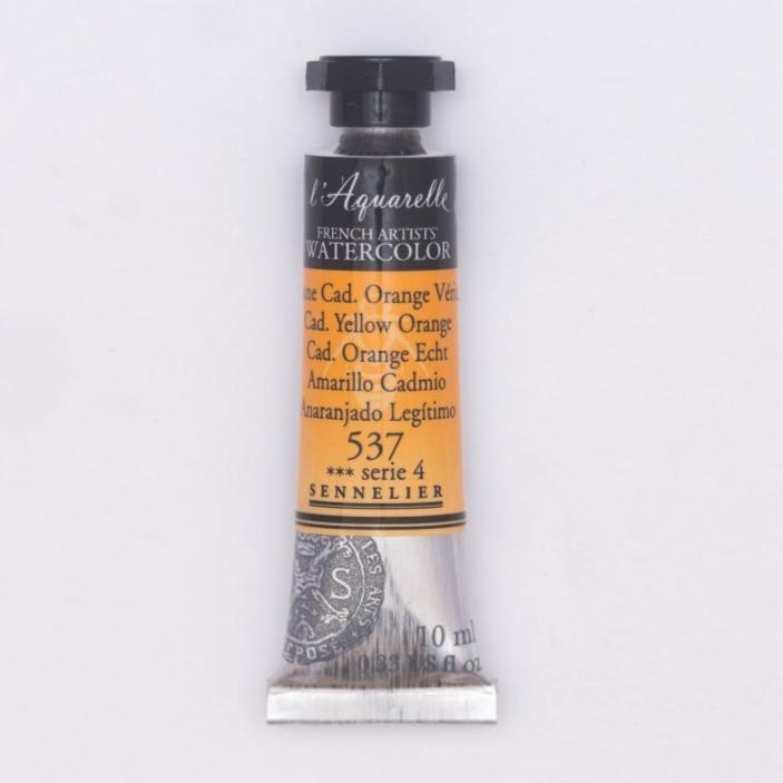 Sennelier French Artists Watercolor - 10ml Tube - Cadmium Yellow Orange S4 - The Merri Artist - merriartist.com