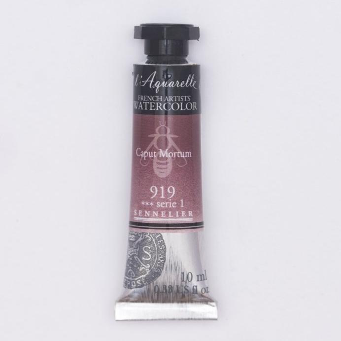 Sennelier French Artists Watercolor - 10ml Tube - Caput Mortum - The Merri Artist - merriartist.com